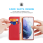 Preview: Hivo Echt-Leder Case Galaxy S22+ 5G rot