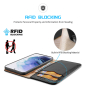 Preview: Hivo Echt-Leder Case Galaxy S22+ 5G rot