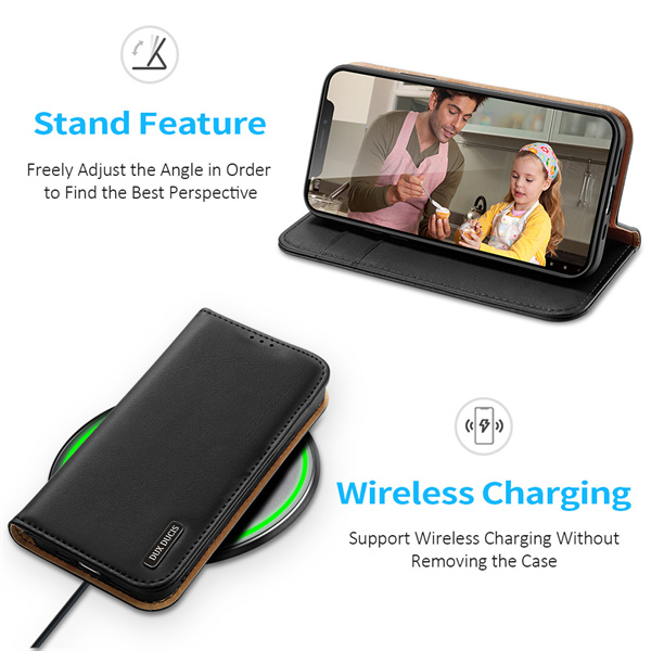 Hivo Echt-Leder Case iPhone 14 Pro Max braun