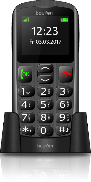 Beafon SL250 silber-schwarz